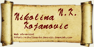 Nikolina Kojanović vizit kartica